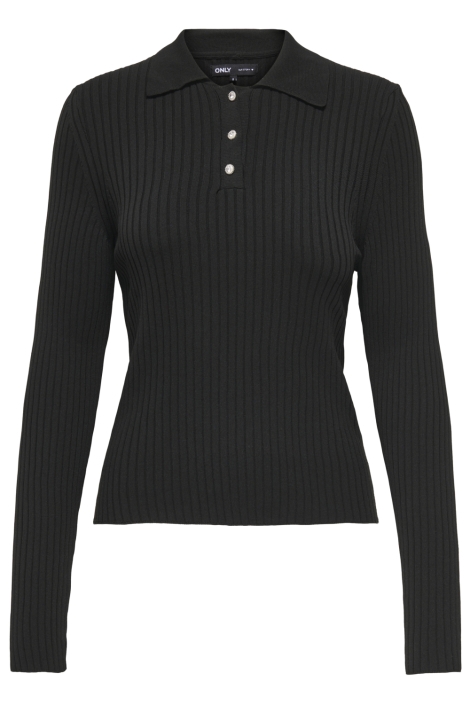 Only onlelisa l/s rib polo rp knt